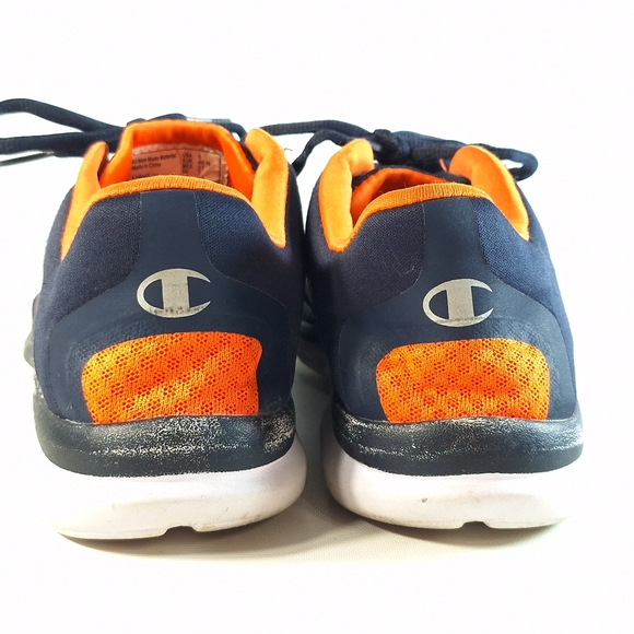 Champion Men's Navy Blue Orange Gusto Cross Trainer Shoes, 8 - Picture 6 of 12